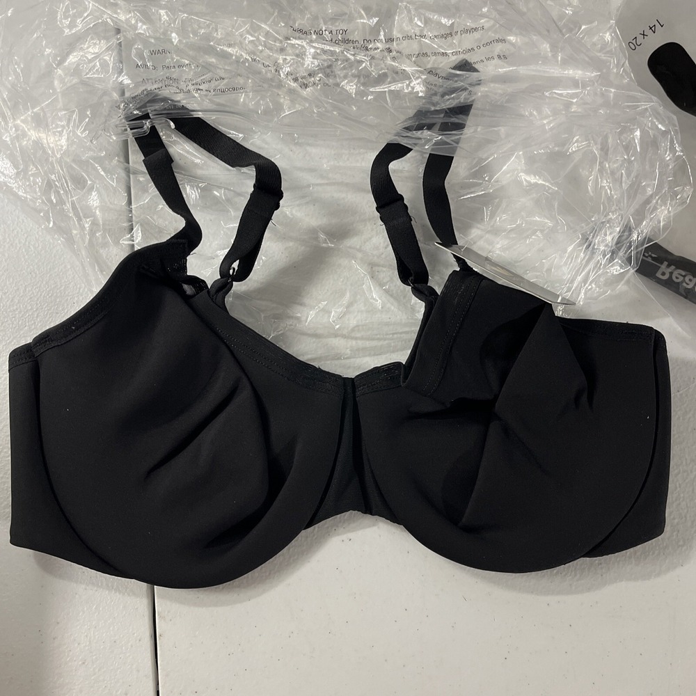 Wacoal Women's Classic Reinvention Full Figure Underwire Bra Sz 32D Black NEW